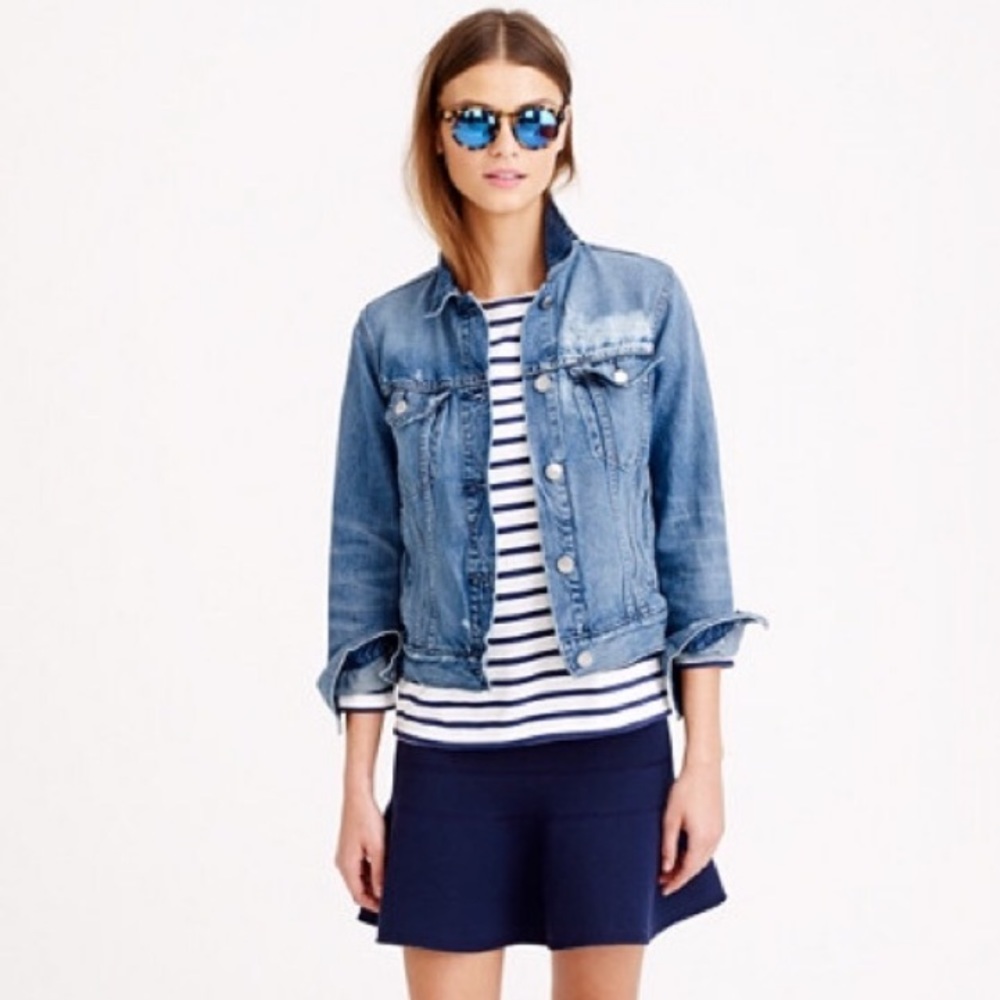 J Crew Indigo Denim Jacket XXS